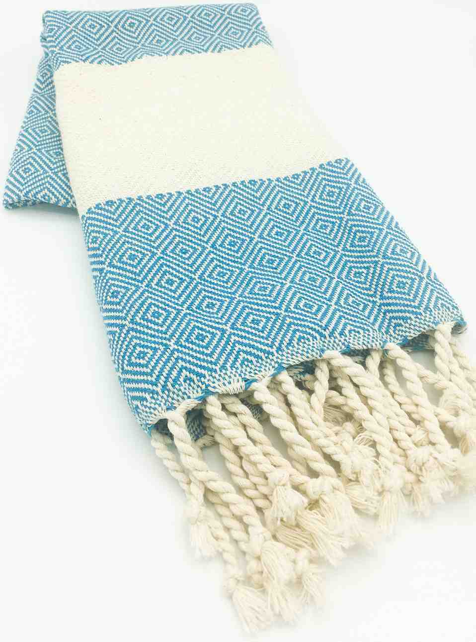 Diamond Weave Cotton Hand Towel, Oversized 16 x 36 Inch Kitchen Towel – view 11