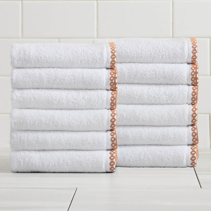 Valery Collection Border-Stitched Cotton 6-Piece Towel Set – view 115