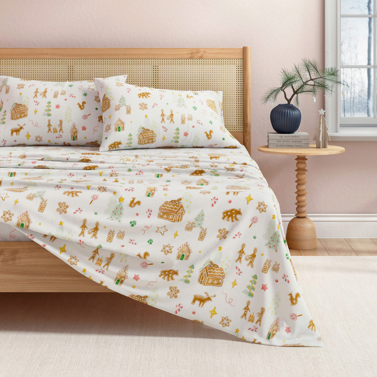 Kids' Christmas Turkish Cotton Flannel Sheet Set – view 7