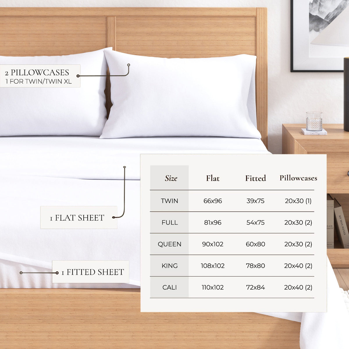 Solid Cotton Flannel Sheet Set – Nordic Collection – view 5
