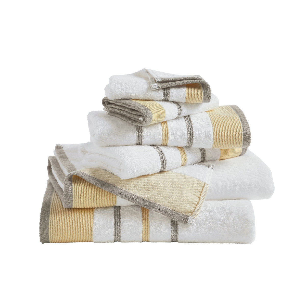 Decorative Cotton Stripe Bath Towel Set – Noelle Collection – view 70