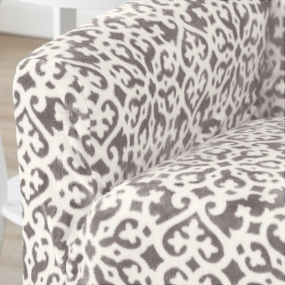 Velvet Stretch Slipcover – Gale Collection Form-Fit Sofa Cover – view 142