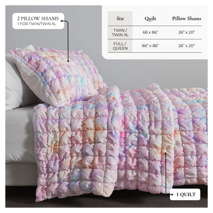 Puff Marshmallow Textured Quilt Set – Marshmallow Collection – view 10