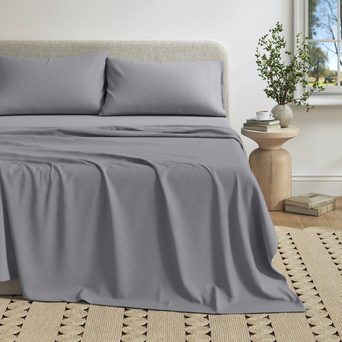 Heathered Jersey Knit Sheet Set – Carmen Collection – view 99