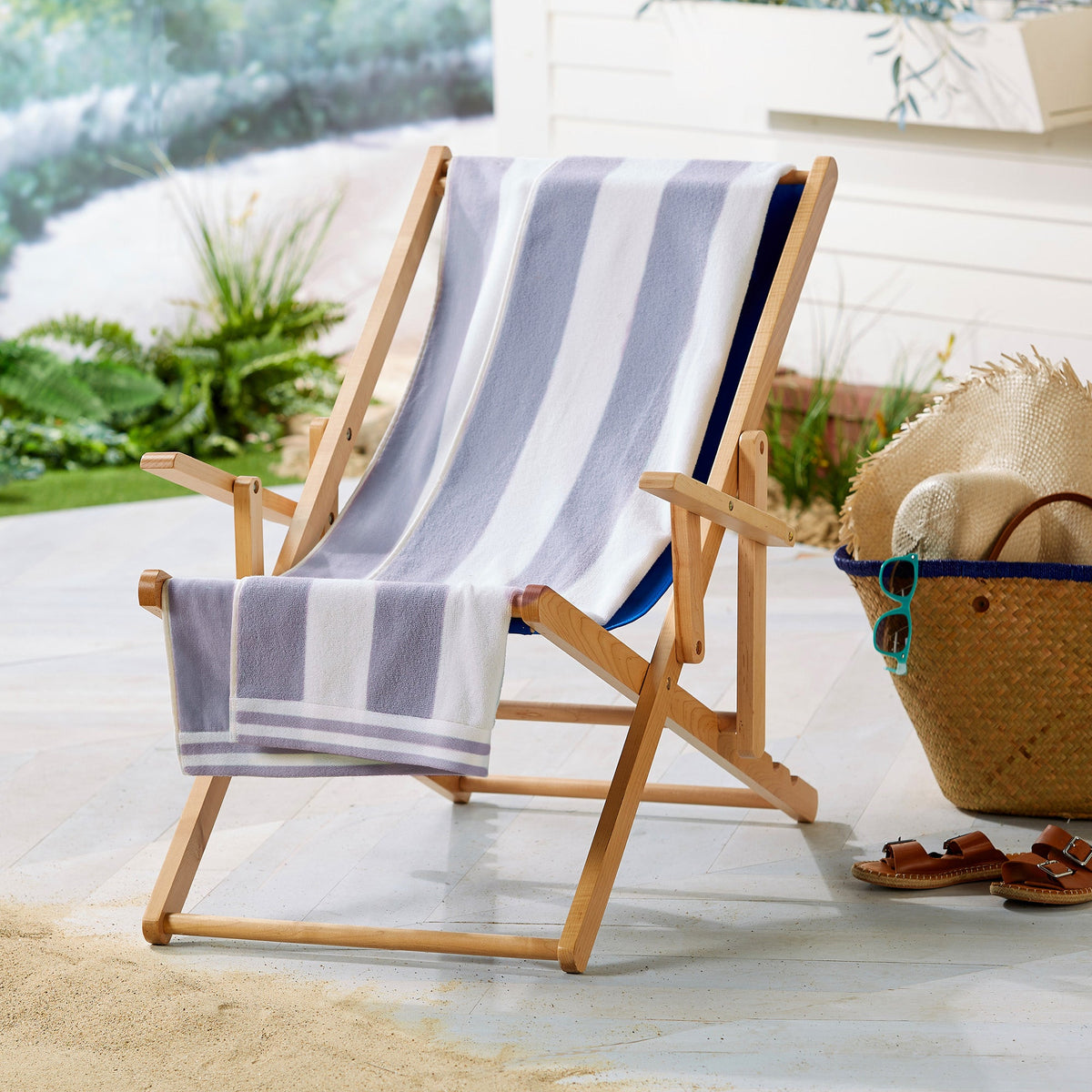 Pastel Striped Cabana Beach Towel – Edgartown Collection – view 65
