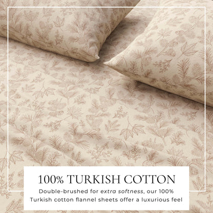 Turkish Cotton Flannel Sheet Set – Elevated Lodge Collection – view 2