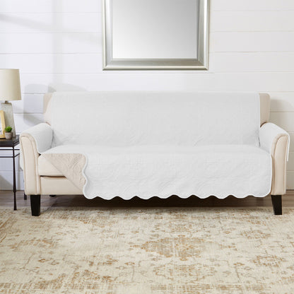 Medallion Stitch Furniture Protector – Elenor Collection Sofa Cover – view 19
