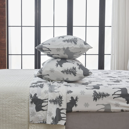 Lodge Print Microfiber Sheet Set – Mountain Ridge Collection – view 39