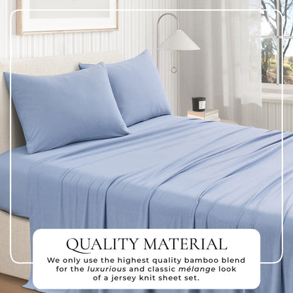 Viscose from Bamboo and Cotton Blend Jersey Knit Sheet Set – view 26