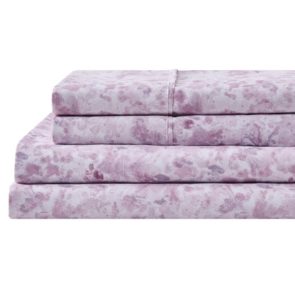Watercolor Floral Microfiber Sheet Set – Delia Collection – view 65