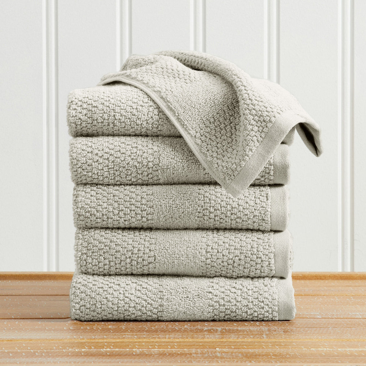100% Cotton Rice Weave Textured Bath Towel Set – Marbella Collection – view 50
