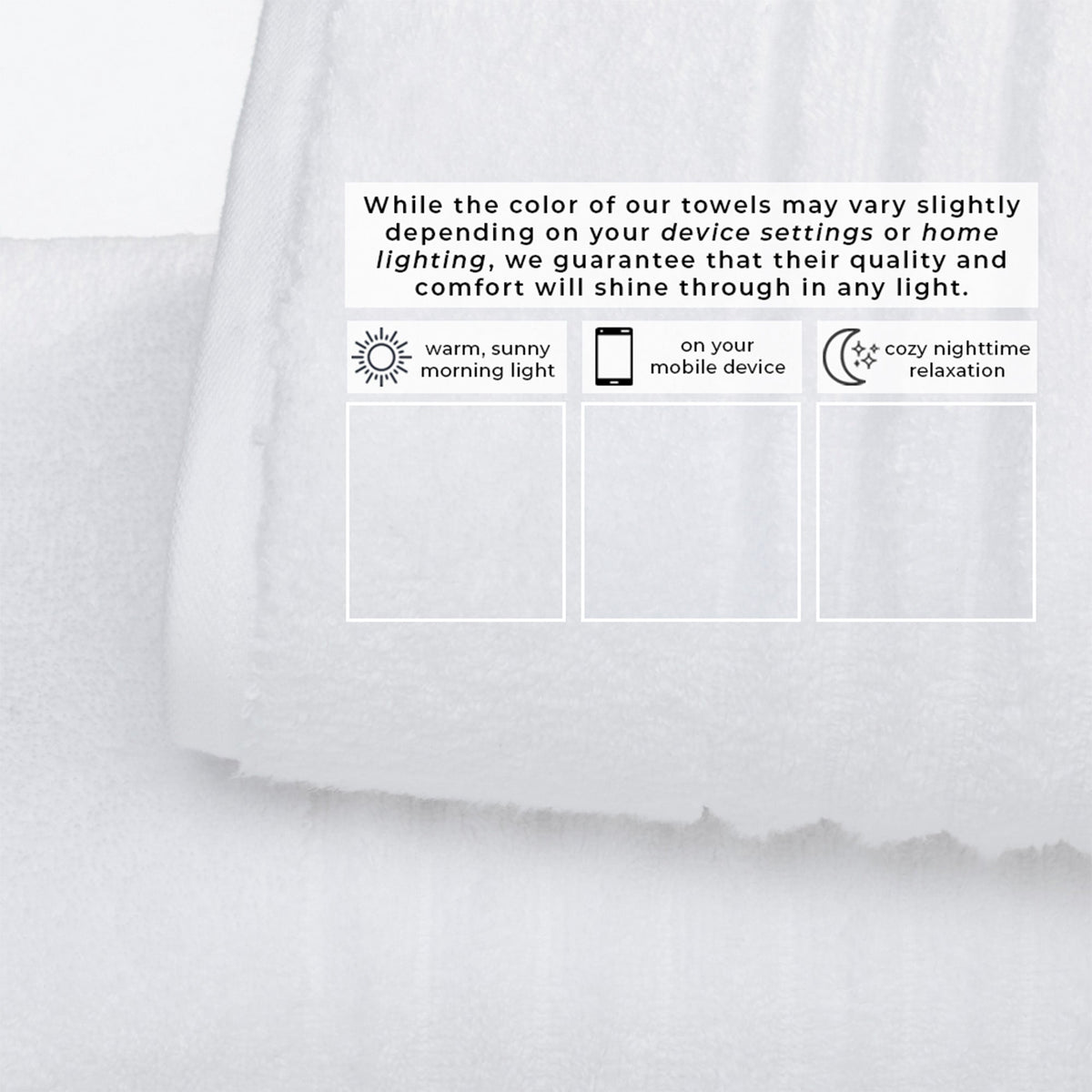 Karina Collection Luxury Combed Cotton Ribbed Bath Towel Set – view 17