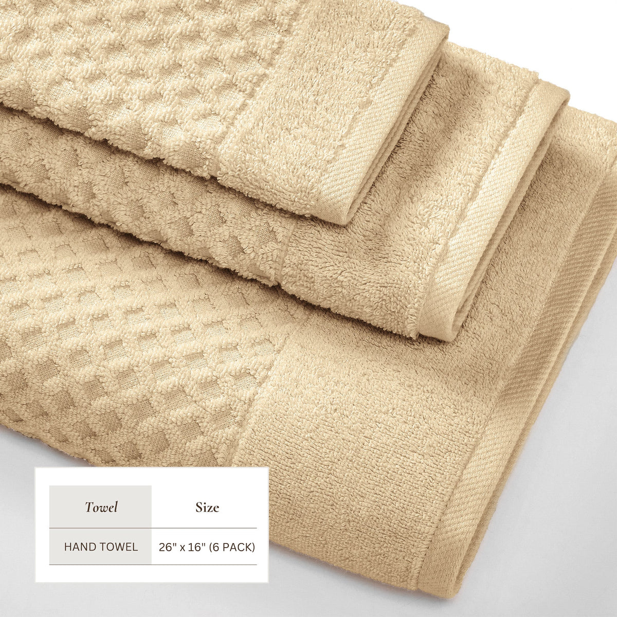 Cotton Diamond Waffle Weave Bath Towel Set – Grayson Collection – view 211