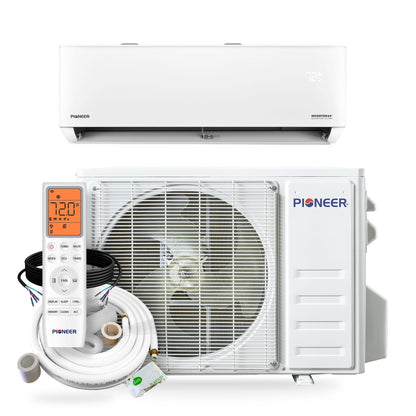 Pioneer Quantum Ultra 12,000 BTU 24 SEER2 230V High-Wall Ductless Energy-Star Mini-Split Air Conditioner Inverter Heat Pump Full Set