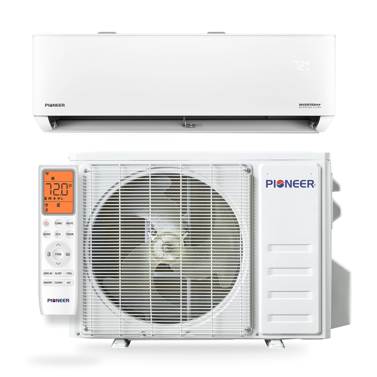 Pioneer Quantum Ultra 9,000 BTU 24 SEER2 230V High-Wall Ductless Energy-Star Mini-Split Air Conditioner Inverter Heat Pump Full Set – view 6