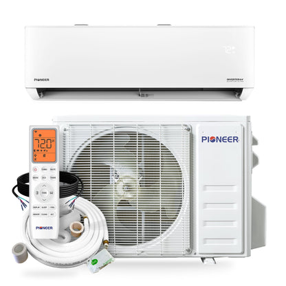 Pioneer Quantum Ultra 23,000 BTU 23 SEER2 230V High-Wall Ductless Energy-Star Mini-Split Air Conditioner Inverter Heat Pump Full Set