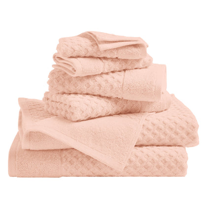 Cotton Diamond Waffle Weave Bath Towel Set – Grayson Collection – view 40