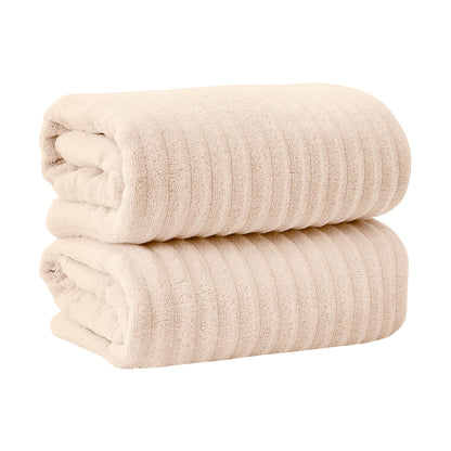 Karina Collection Luxury Combed Cotton Ribbed Bath Towel Set – view 67