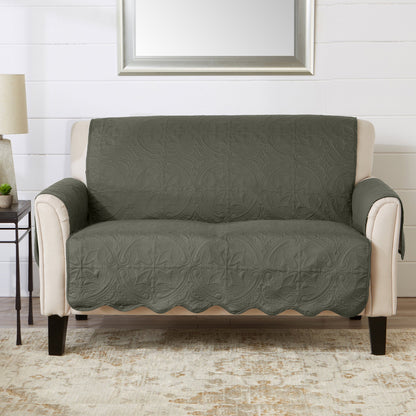 Medallion Stitch Furniture Protector – Elenor Collection Sofa Cover – view 85