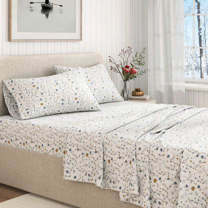 Turkish Cotton Flannel Sheet Set – Winter Floral Collection – view 5