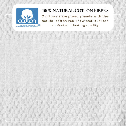 100% Cotton Rice Weave Textured Bath Towel Set – Marbella Collection – view 16