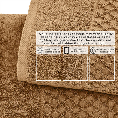 Cotton Diamond Waffle Weave Bath Towel Set – Grayson Collection – view 229