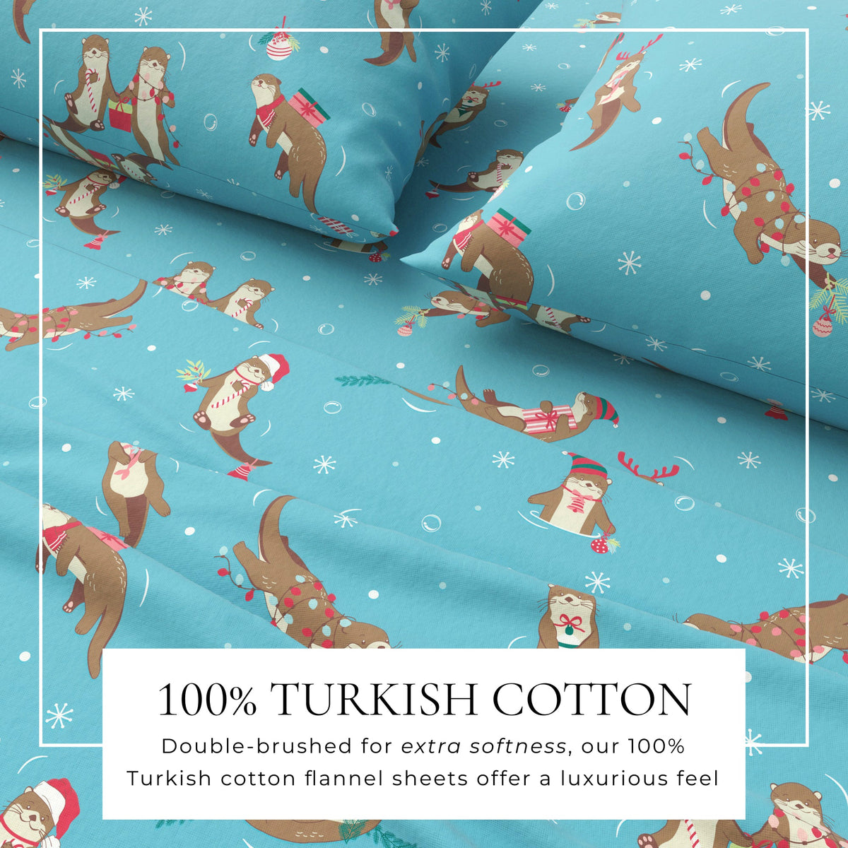 Turkish Cotton Christmas Flannel Sheets – Whittaker Holiday Prints – view 47