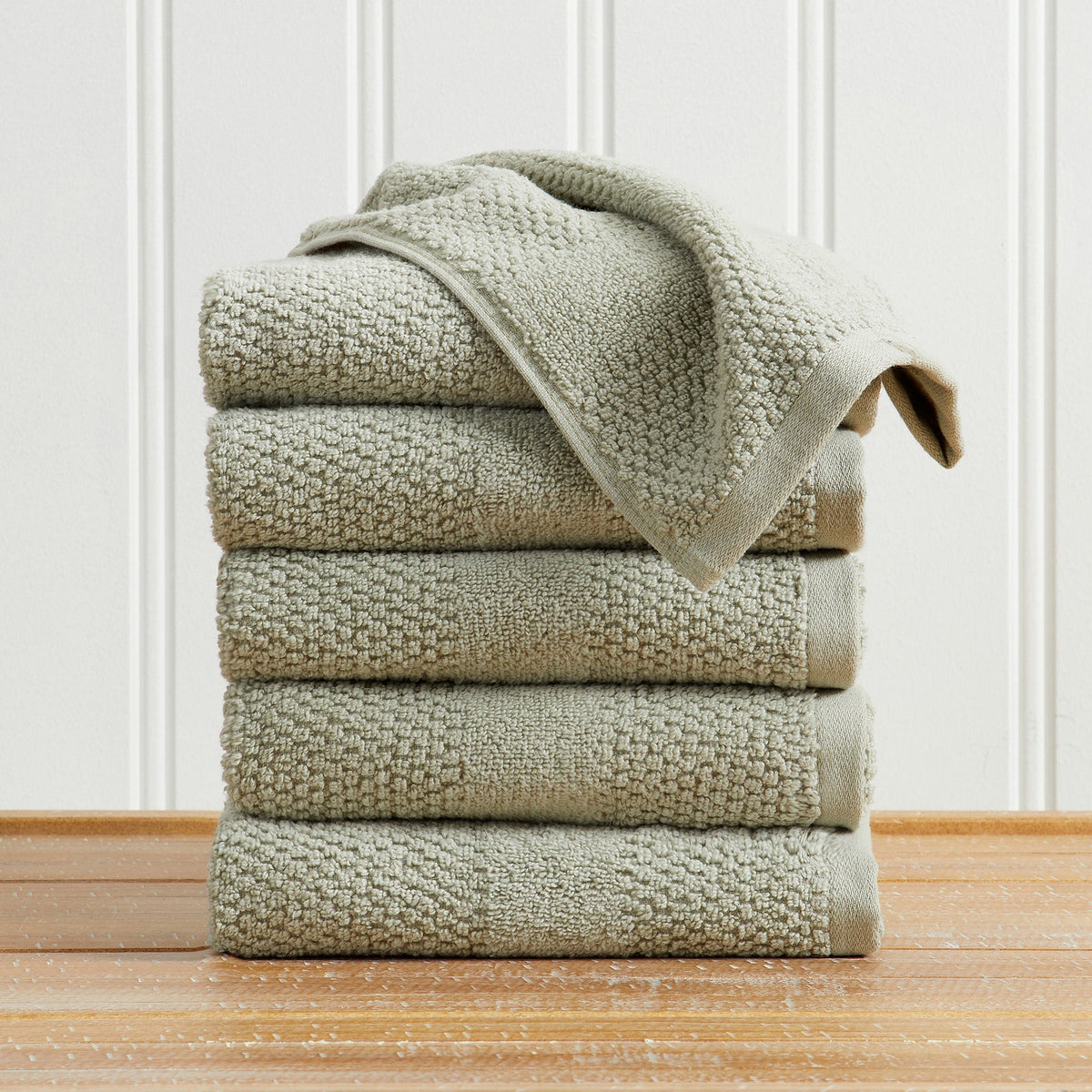 100% Cotton Rice Weave Textured Bath Towel Set – Marbella Collection – view 71