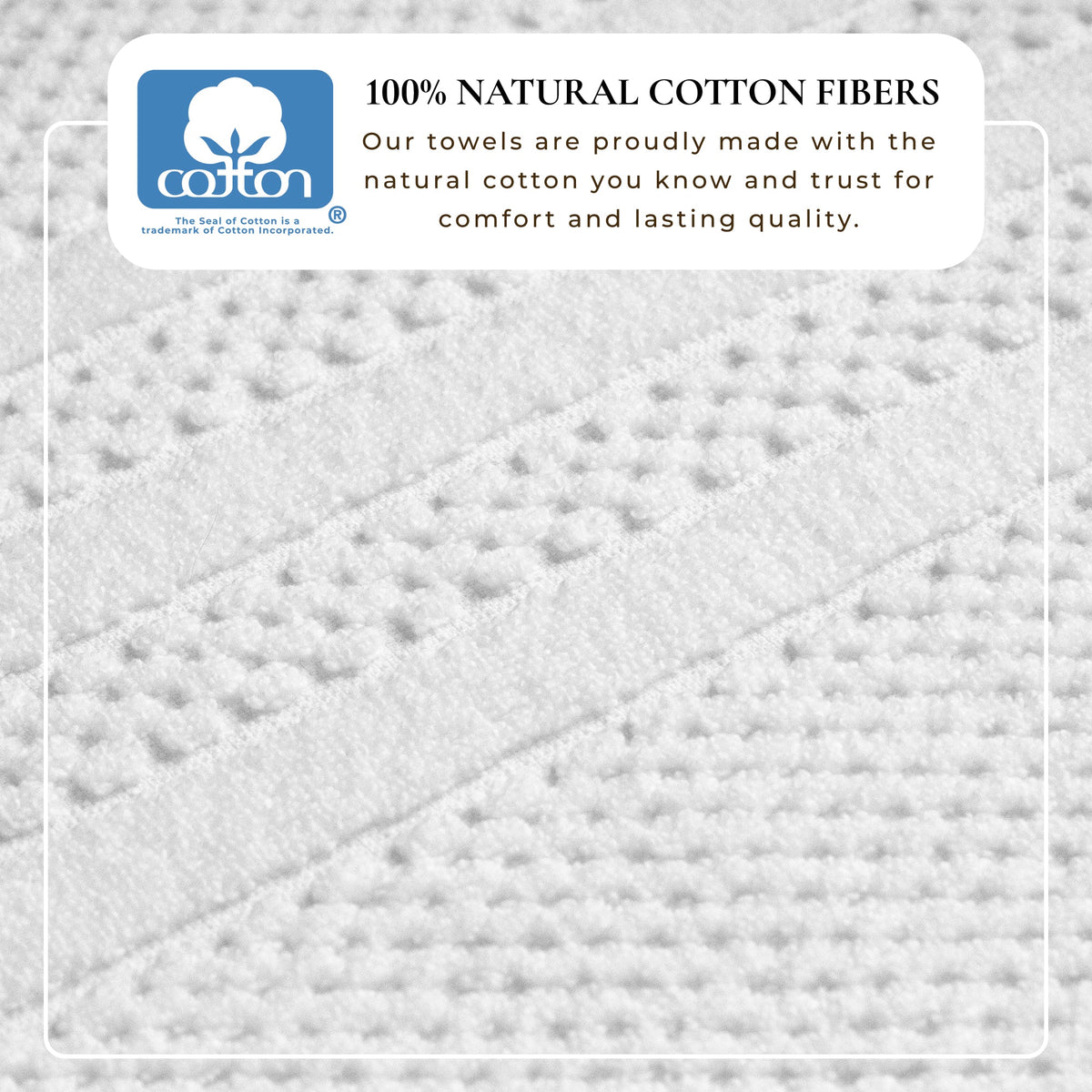100% Cotton Checkered Jacquard Bath Towel Set – Giuliana Collection – view 2