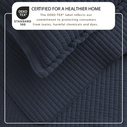 Solid Channel Stitch Quilt Set – Alicia Collection – view 32