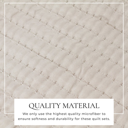 Solid Channel Stitch Quilt Set – Alicia Collection – view 14