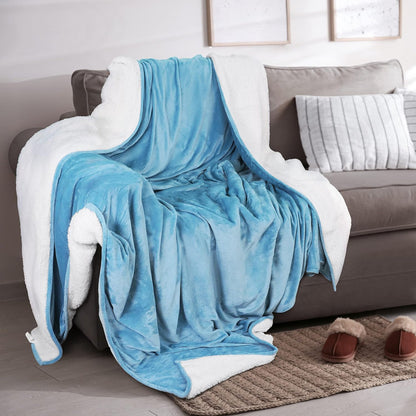 Sherpa Fleece Collection Velvet Plush Sherpa Bed Blanket, Reversible – view 22