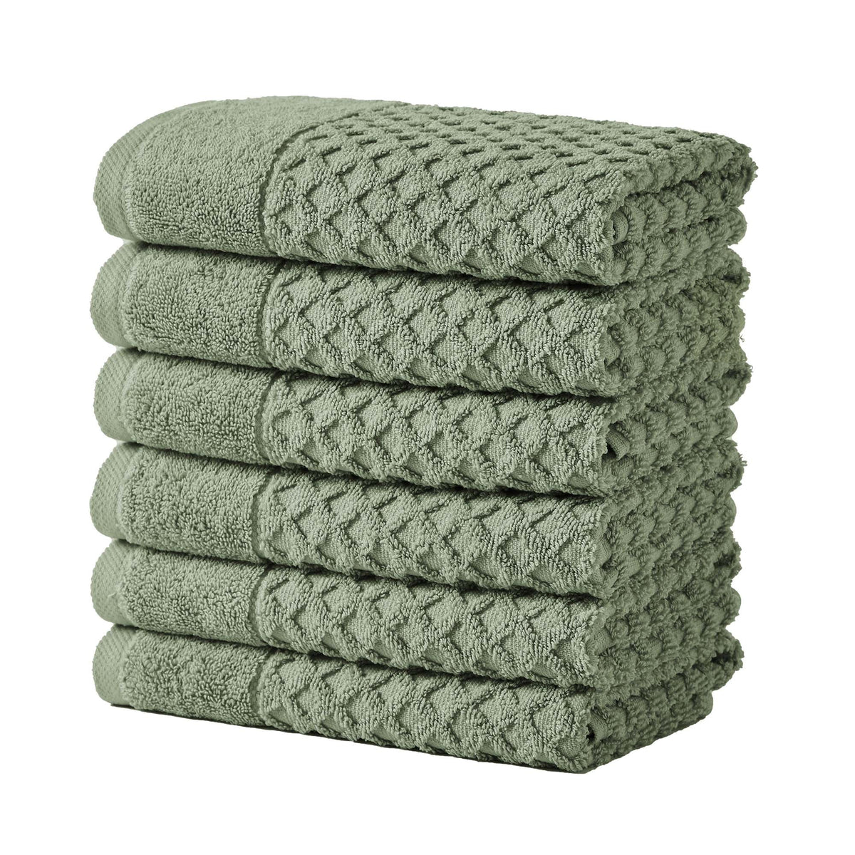 Cotton Diamond Waffle Weave Bath Towel Set – Grayson Collection – view 65