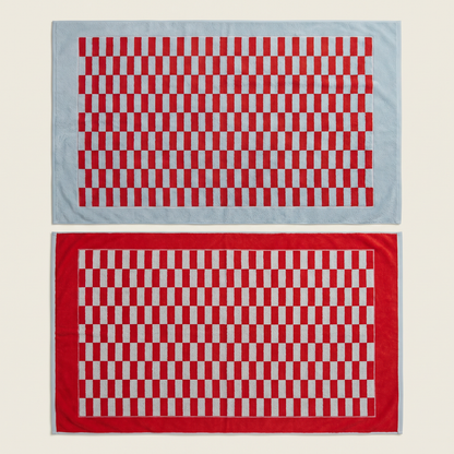 Pietra Australian Cotton Towels with Checkered Design, 600 GSM – view 46