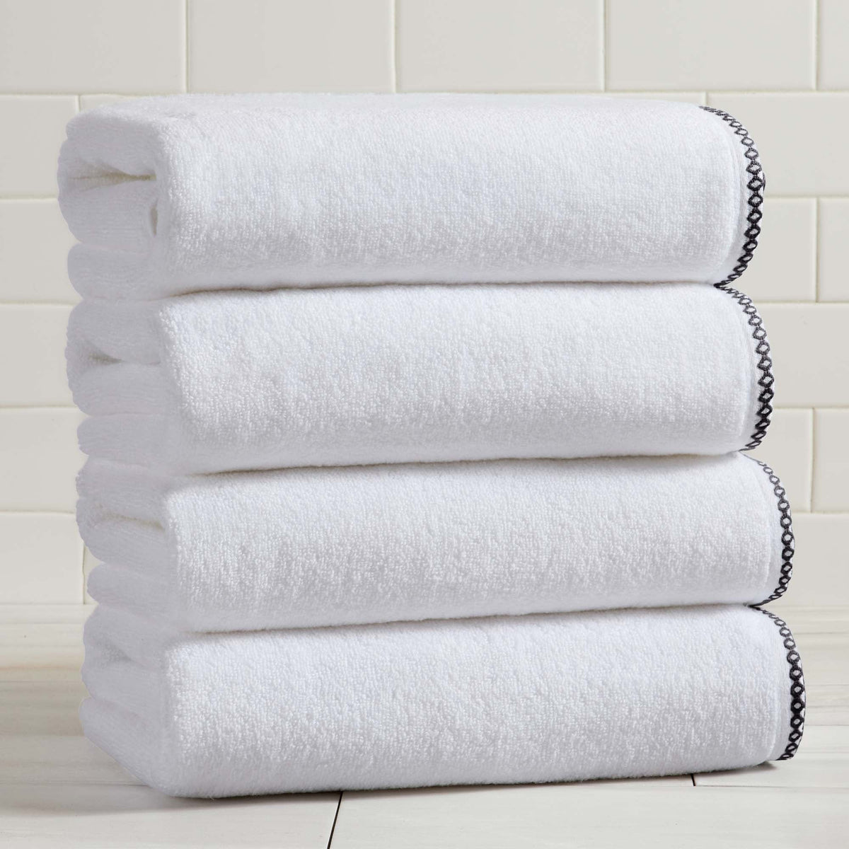 Valery Collection Border-Stitched Cotton 6-Piece Towel Set – view 7
