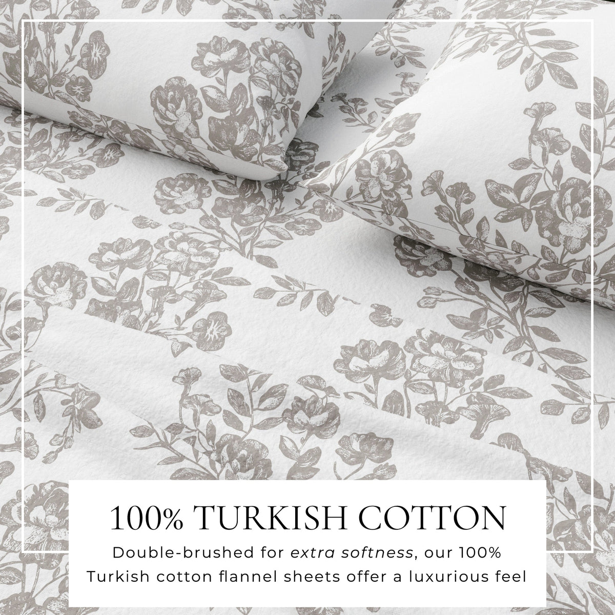Turkish Cotton Flannel Sheet Set – Belle Collection – view 45
