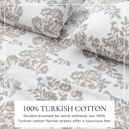 Turkish Cotton Flannel Sheet Set – Belle Collection – view 45