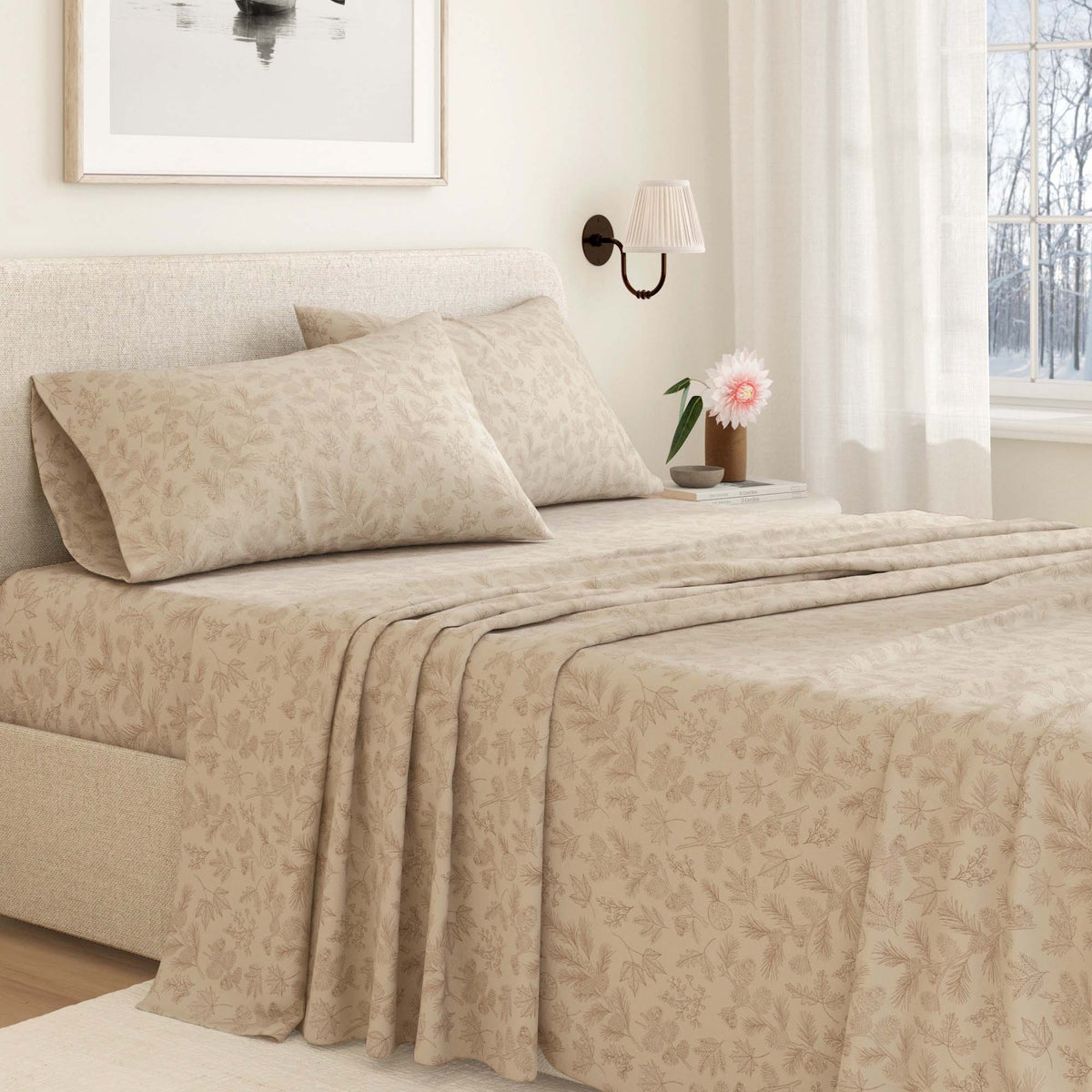 Turkish Cotton Flannel Sheet Set – Elevated Lodge Collection – view 5