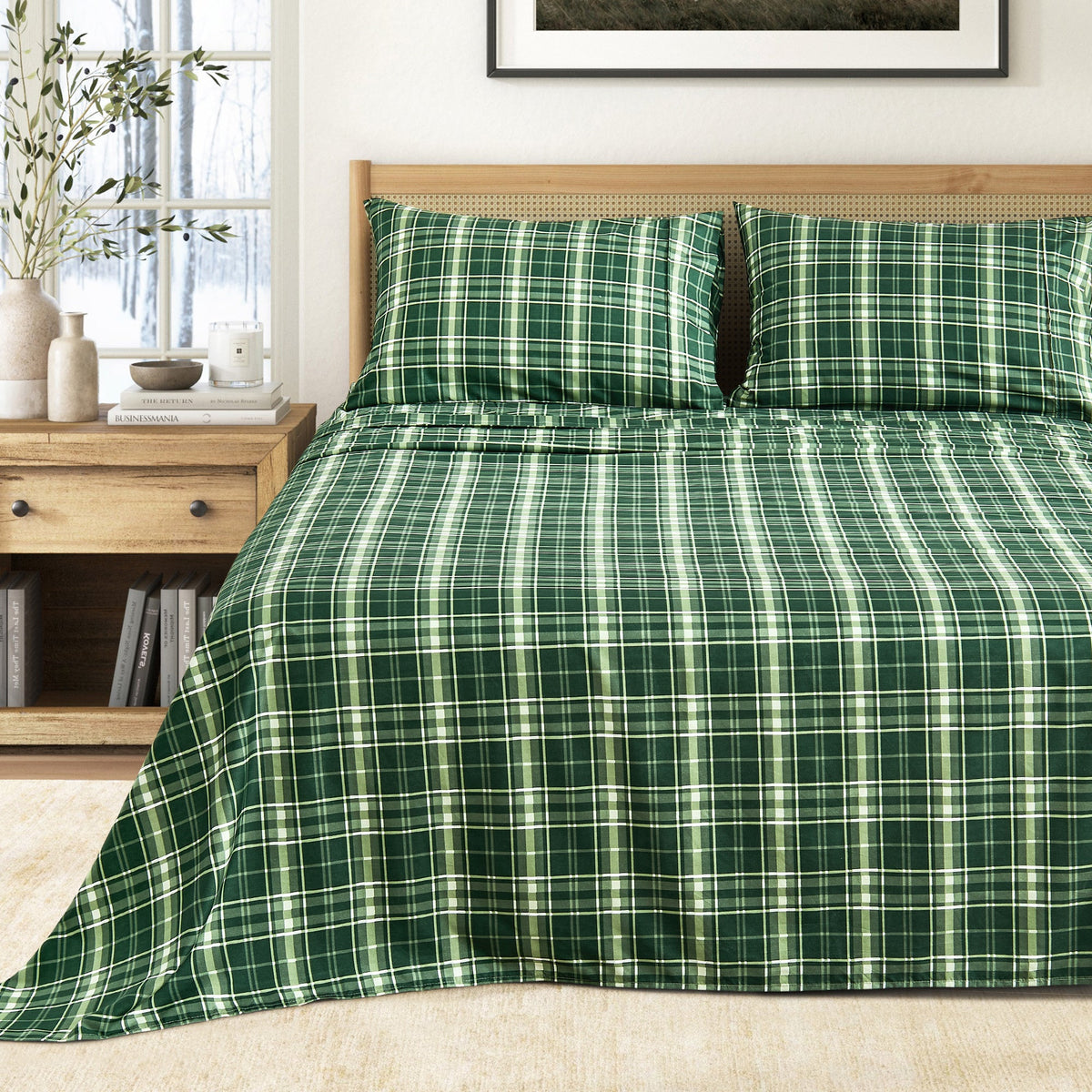 Brushed Microfiber Printed Sheet Set – Baylor Collection – view 38