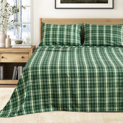 Brushed Microfiber Printed Sheet Set – Baylor Collection – view 38