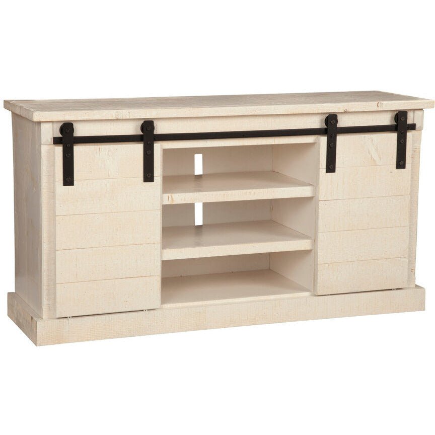 Vintage Barn Door TV Console in Douglas Fir and Pine, White Fir – view 2