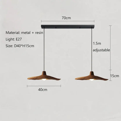 Vintage Wabi-Sabi E27 Pendant Light for Dining Room, 30 or 40 cm – view 11