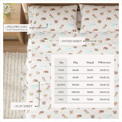 Turkish Cotton Christmas Flannel Sheets – Whittaker Holiday Prints – view 15