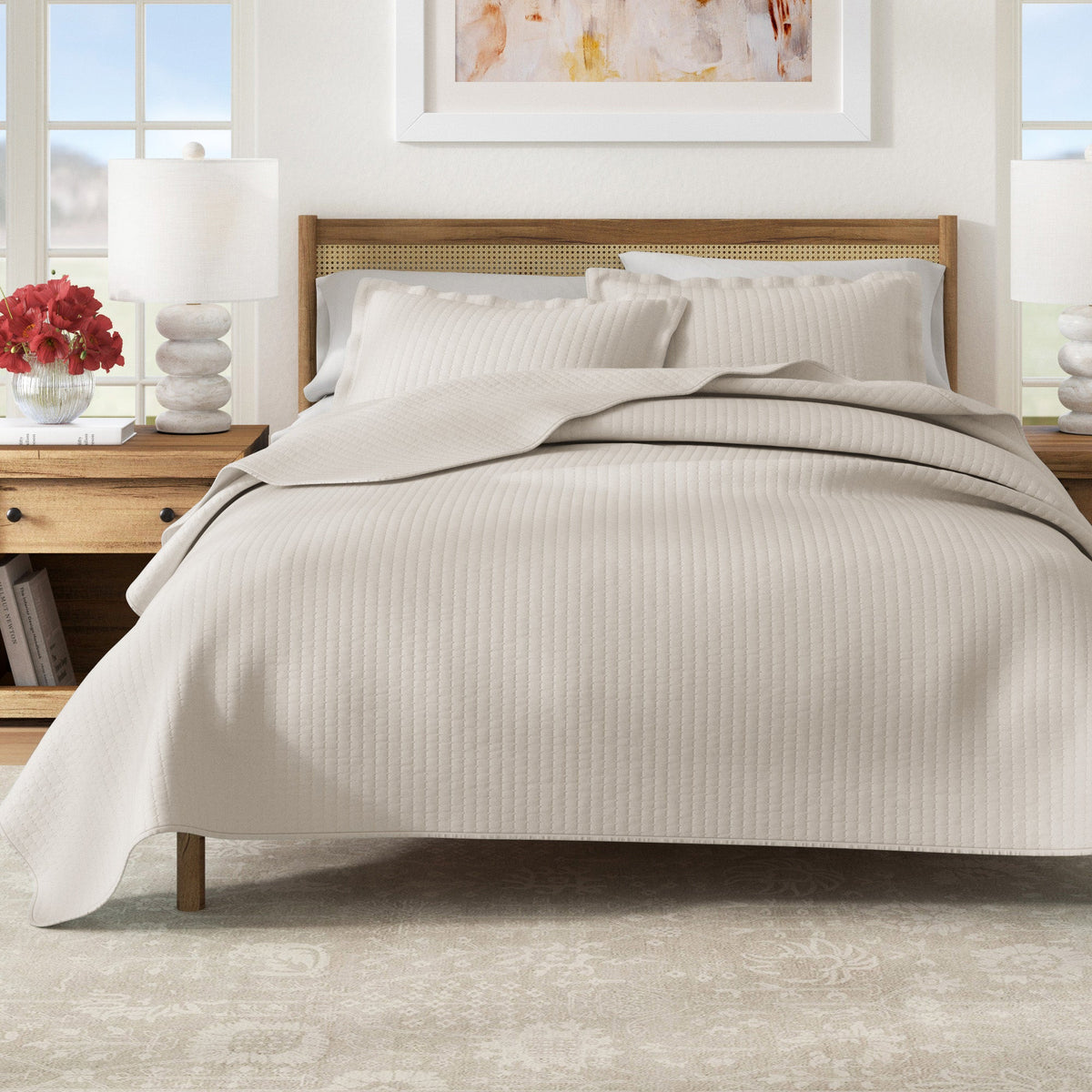 Solid Channel Stitch Quilt Set – Alicia Collection – view 13