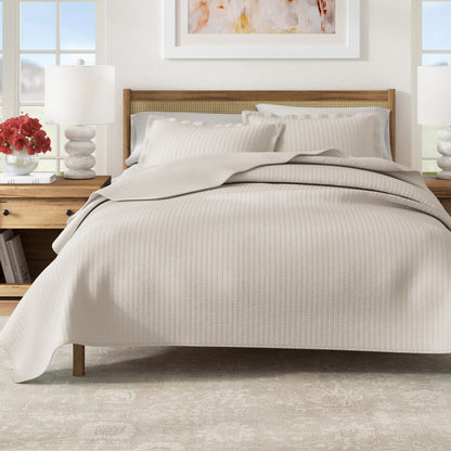 Solid Channel Stitch Quilt Set – Alicia Collection – view 13