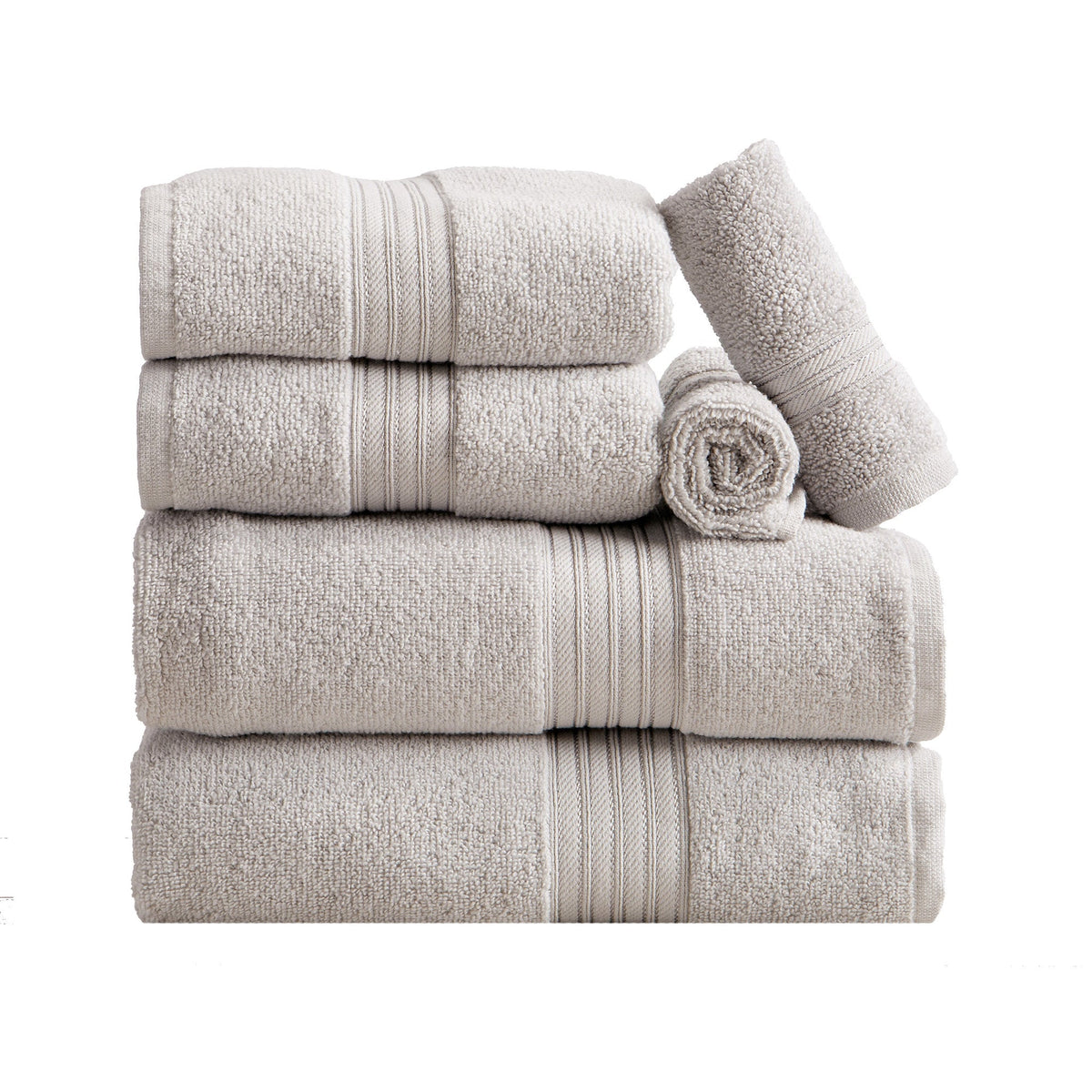 Cooper Collection Cotton Terry Bath Towel Set, Lightweight and Soft – view 110