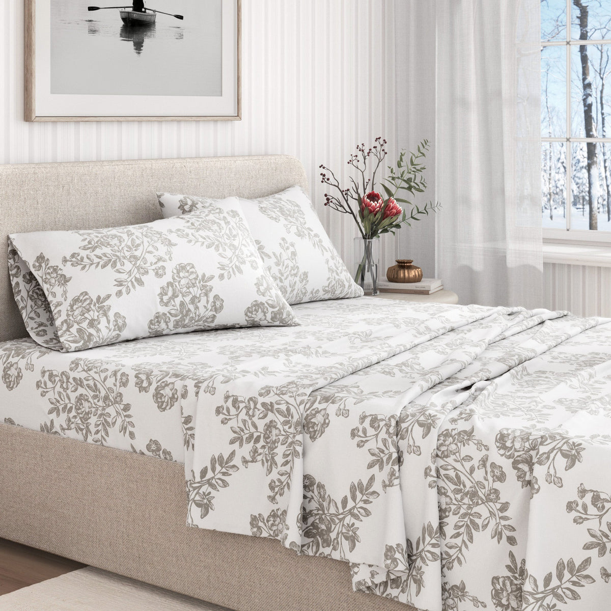 Turkish Cotton Flannel Sheet Set – Belle Collection – view 48