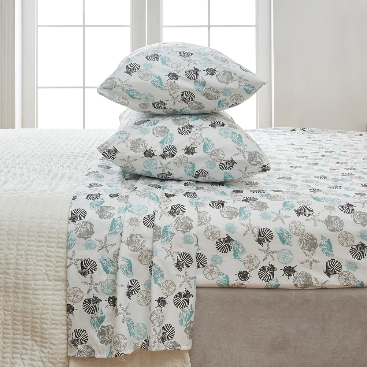 Coastal Printed Microfiber Sheet Set – Newport Collection – view 34