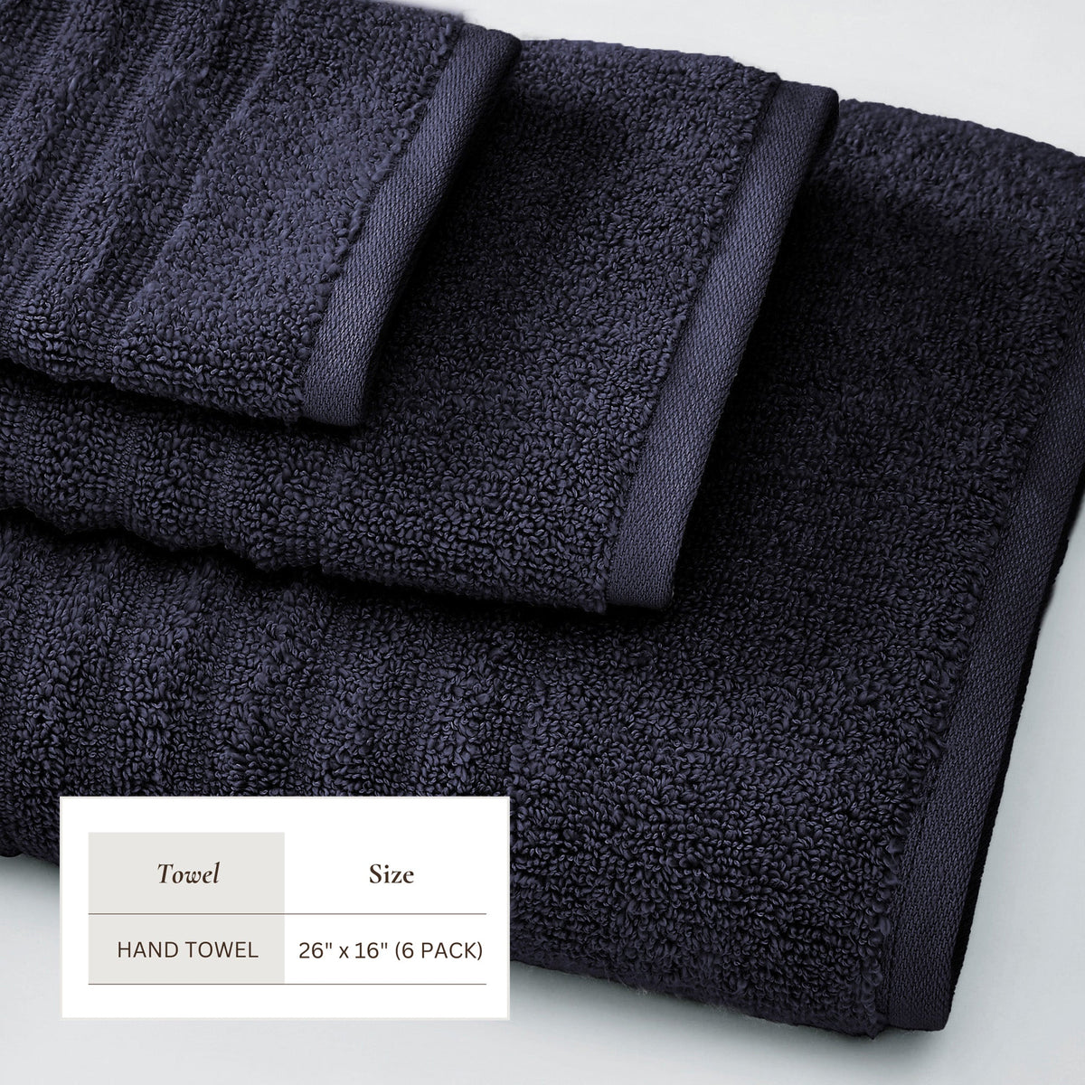 Karina Collection Luxury Combed Cotton Ribbed Bath Towel Set – view 232