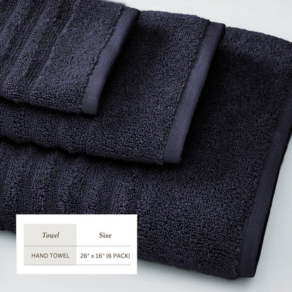 Karina Collection Luxury Combed Cotton Ribbed Bath Towel Set – view 232